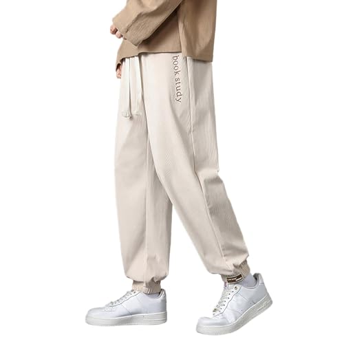 Pantalon de jogging homme coton lin 4XL pour en finir avec la chaleur