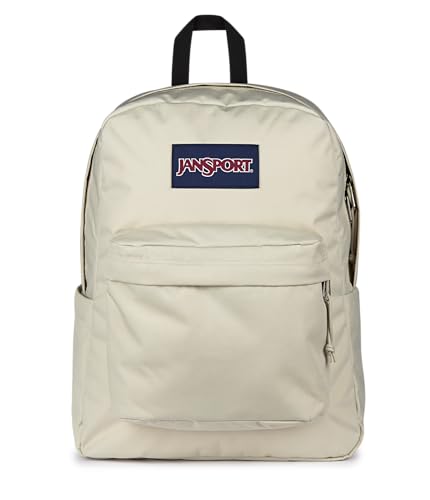 Image of JanSport SuperBreak Plus Backpack with Padded 15-inch Laptop Sleeve and Integrated Bottle Pocket - Spacious and Durable Daypack for Work and Travel - Moon Mist