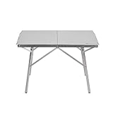 Robuste et robuste : cette table de camping pliable dispose d'un cadre en acier inoxydable, ce qui garantit durabilité et stabilité. La surface de bureau en métal est conçue pour un nettoyage facile et peut supporter des éléments extérieurs. Léger et portable, il est parfait pour le camping, les pique-niques ou les rassemblements dans la cour. Profitez du confort et de la fiabilité avec cette pièce essentielle pour mobilier d'extérieur.