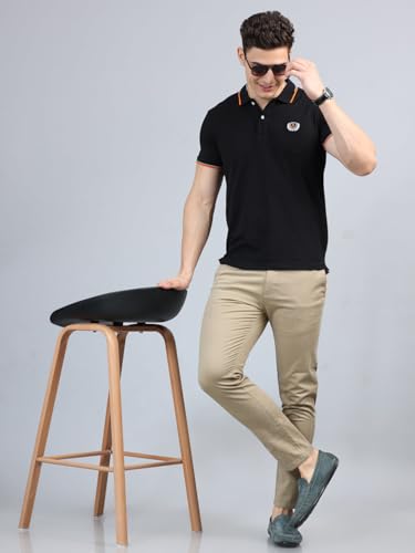 Image of Jack and Jini Men Casual Stretchable Cotton Pants | Chinos | Trousers (Regular Fit)