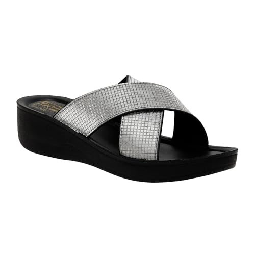 Image of BELLA by Labella Women's Fashion Platform Slip-On Sandal - Comfortable, Lightweight, Slip-Resistant, Breathable - Ideal for Casual and Office Wear