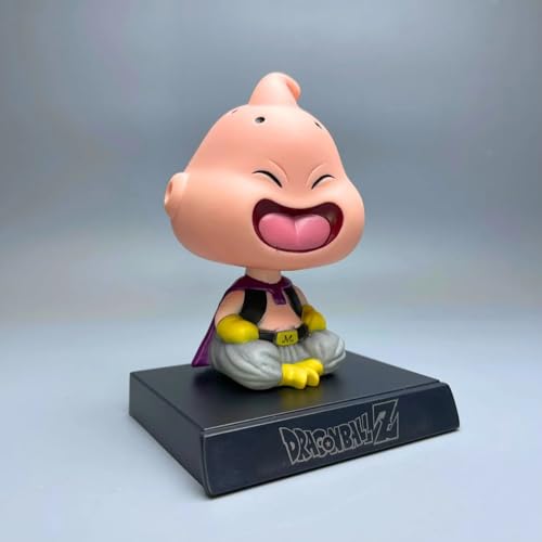Image of AUGEN Super Hero Majin Buu Action Figure Limited Edition Bobblehead with Mobile Holder for Car Dashboard, Office Desk & Study Table (Pack of 1)