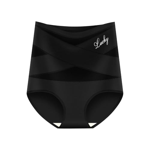 XAGMODSHN Bragas De Seda De con Control De Barriga De Cintura para Mujer Moldeador De Cuerpo De Malla Transpirable Tanga Invisible para La Recuperación Posparto Diaria Bragas De Mujer