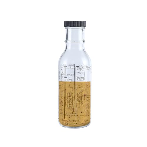 Fox Run Glass Salad Dressing Shaker Bottle, 300 ml/10.15 oz