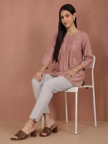 Image of TWIN BIRDS Women Viscose Cotton Kurti Pants | Stretch Ethnic Daily Trousers