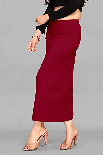 Image of ALYNE Blended Saree Shapewear Petticoat for Women, Women's Blended FullElastic with Drawstring Saree Shapewear, Skirts for Women,Shape Wear Dress for Saree