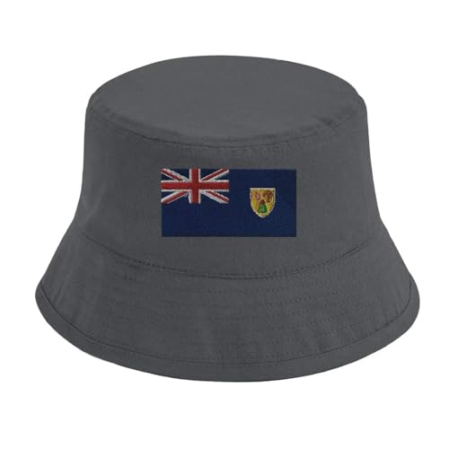Chapeau bob drapeau îles turques-et-caïques accessoire soleil - 3