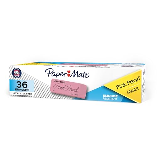 Image of Paper Mate Pink Pearl Erasers, Small, 36 Count