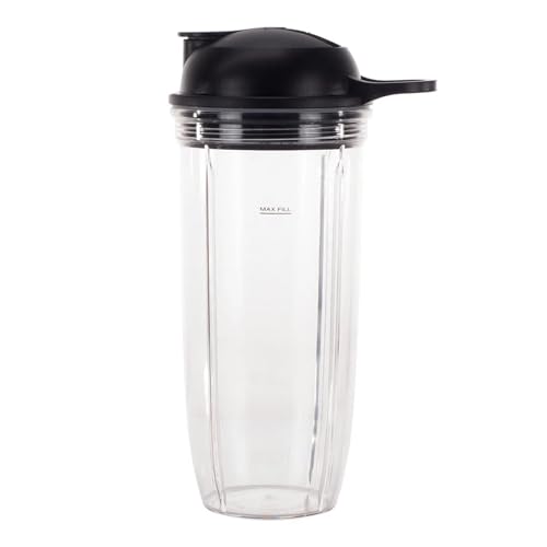 Piezas De Repuesto For Taza Y Tapa For Llevar De 32 Onzas, Compatibles Con NutriBullet,Pro 1000, Licuadoras Combo Select, Boquilla De Vertido Fácil
