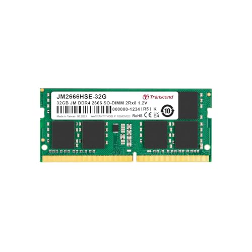 Transcend DDR4 DRAM Module (JetRam) 2666 Mbps 32GB (JM2666HSE-32G)