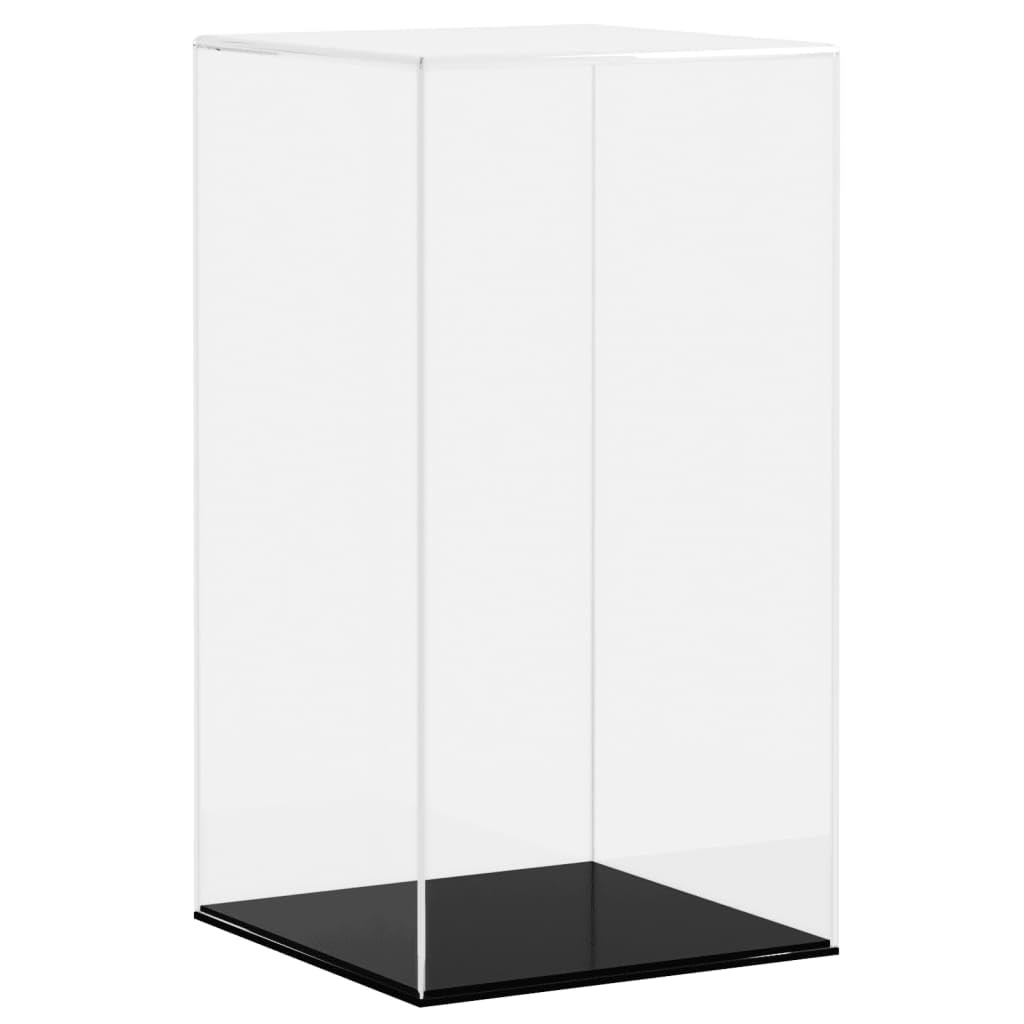 Acryl Vitrine 20x20x38 cm für Sammlerstücke, Transparente Acrylbox für Figuren, Staubschutzvitrine für Souvenirs und Modelle