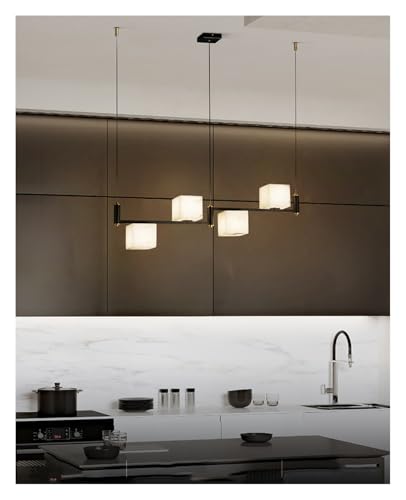 Genérico Lámparas de araña, Lámpara colgante de mármol español lujo, lámpara LED, decorativa for villa, for sala estar, dormitorio, candelabros(Changeable,C 5LIGHT_SILVER)