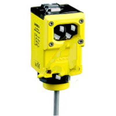 BANNER ENGINEERING Q45VR2DL (35439), 1.8 Meter Range, 2 Meter (6.5 Foot) Cable, 90-250 VAC Input, Diffuse, Electromechanical Relay Output, PHOTOELECTRIC Sensor, Q45 Series, Single Pole Double Throw