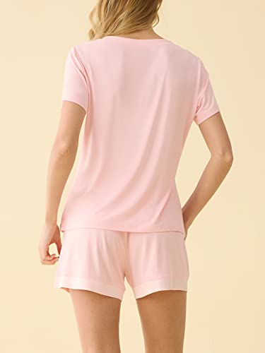 Image of Latuza Women's V-neck Sleepwear Short Sleeve Pajama Set
