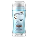 Secret Aluminum Free Deodorant for Women, Coconut Scent, 68g