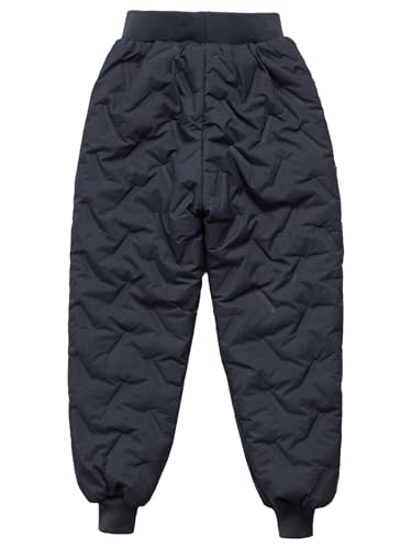 YEAHDOR Kids Boys Girls Warm Fleece Lined Padded Pants Casual Jogger Sweatpants Active Outdoor Trousers4