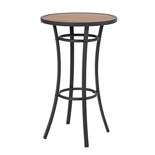Outdoor Bar Table, Patio Bar Table Outdoor Metal Bar Height Bistro