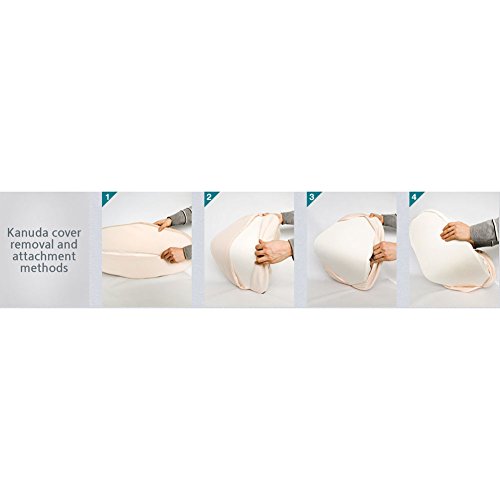 Kanuda CV4 Orthopedic C-Shaped Cervical Back Neck line Support Pillow Designed to induce The Proper Arrangement of The Spine A Memory Foam Pillow with A Height Adjustable Pad