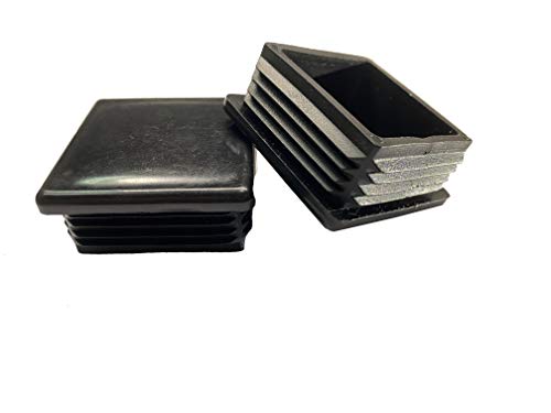 Image of Protection Force 2 inch 51mm (Pack of 8) Square OD Tubing Plastic Insert Plug, Tubing Post End Cap, Chair Glide