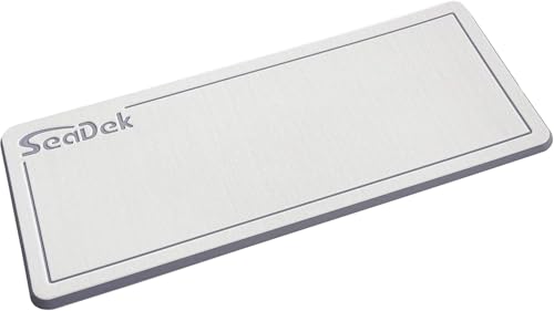 SeaDek Pad | Dual Density Helm Pads | Anti-Fatigue | Anti Slip | 20mm Thickness | Brushed Texture | Cool Over Storm Gray, Small