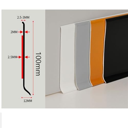 Moulure murale autocollante plinthe vinyle flexible 6m - 4