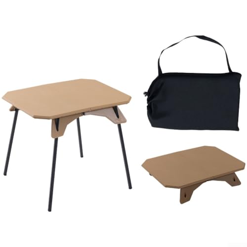 Mesa de plástico plegable portátil y ligera para acampar al aire libre, picnics y pesca, patas de aleación de aluminio, perfectas para viajes en caravana, reuniones de balcón y portón trasero