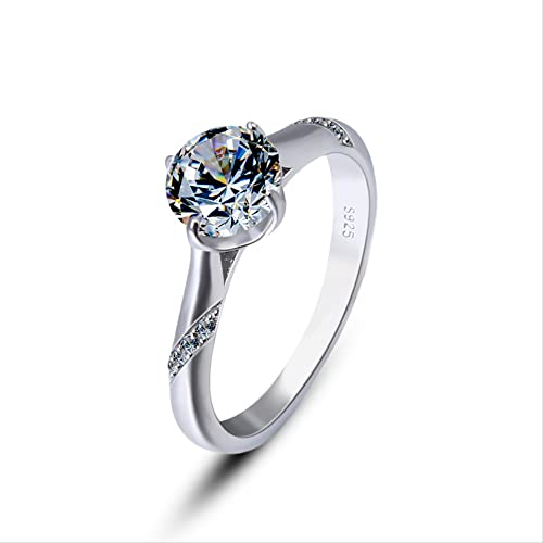 Bague de fiançailles moissanite au doigt pour un mariage élégant