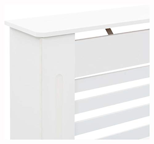 Heating Radiator Accessory, Radiator Cover White 44.1\"x7.5\"x32.1\" MDF
