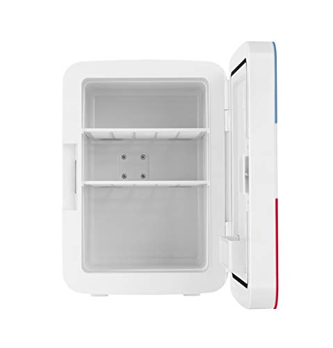 Image of Cooluli Retro Coca-Cola Mini Fridge for Bedroom - Car, Office Desk & College Dorm Room - 10L /12 Can Small Refrigerator - AC /DC 12V Portable Cooler & Warmer for Food, Drinks & Skincare (Coke, Vintage)