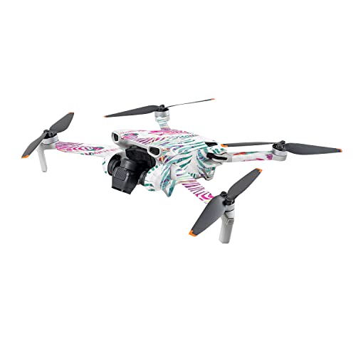 Image of MightySkins Carbon Fiber Skin Compatible with DJI Mini 3 - Aqua Swirl | Protective, Durable Textured Carbon Fiber Finish | Easy to Apply | Made in The USA