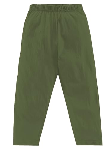 Image of KiddoPanti Boys Solid Pyjama Pant | 100% Soft Cotton Single Jersey | Comfortable Fit with Elastic Waistband & Single Front Pocket | Kids Joggers Track Pant