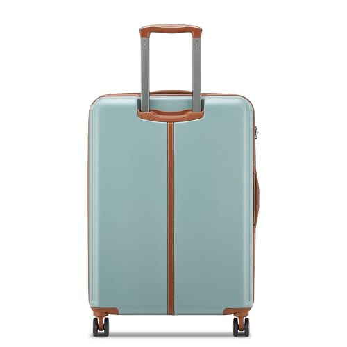 Image of DELSEY PARIS Bianca 66 cms Medium Check-in ABS /Polycarbonate Hard Sided 8 Wheels and Expandable Spinner Suitcase /Trolley Bag for Travel with TSA Lock- Sage Green