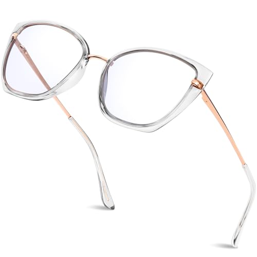 KANASTAL Fashion Blue Light Blocking Glasses for Women and Men, Butterfly Metal Filter Blue-light Eyewear Ultra Light TV PC Computer Gaming Glass