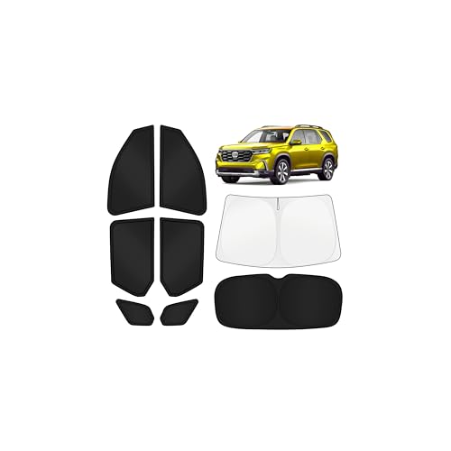 Image of KUST Car Window Shades for Honda Pilot 2023-2025 2026 Windshield Sun Shade Side Window Cover UV Block Privacy Protection Accessories for Camping Blackout Rear Back Full Set 8PCS