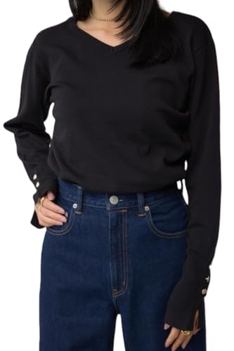 [AZUL by moussy] [アズールバイマウジー] 格上げ 2WAY ボタン デザイン ニット レディース 250IAB70-151H FREE ブラックのサムネイル