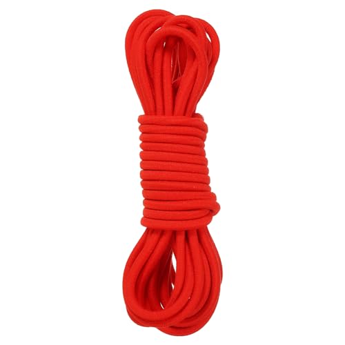 PATIKIL 23 Feet Chinese Jump Rope Colorful Stretch Skip Rope Chinese Elastic Rope Ankle Jumping Rope for Outdoor Exercise Red