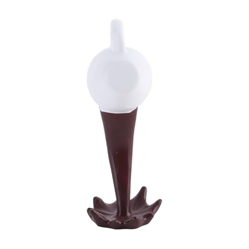 Escultura Decorativa Taza de Café Flotante de Resina Marrón miniatura 3