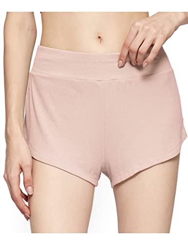 Image of LazyCozy Bamboo Viscose Sleep Shorts for Women, Soft Dolphin Lounge Shorts | Comfy Y2K Micro Mini Pajama Shorts, Lightweight Booty Shorts, Summer Pj Shorts, Knit Workout Shorts