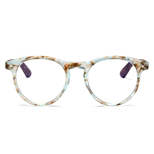 Aqua Blue Reading Glasses For Men Women Premium Trendy Readers With Solid ...