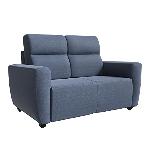 Image of Wakefit Sofa Set | 3 Year Warranty | Sofa 4 Seater, 4 Seater Sofa for Living Room, Wooden Sofa Set, Sofa Set 2+1+1 Seater - Belize(Omega : Blue)
