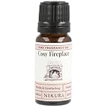 Nikura Cosy Fireplace Fine Fragrance Oil - 10ml | Perfect for Soap Making, Candle Making, Wax Melts, Diffuser, Burner | Great for use in Bath Bombs, Perfume Oil, Perfume Scents | Vegan & UK Made