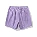 Men's Cargo Shorts Fashion Solid Color Dressy Casual Short Pants Slim Fit Sweatpants Beach 5''Pants with Pocket Purple Large