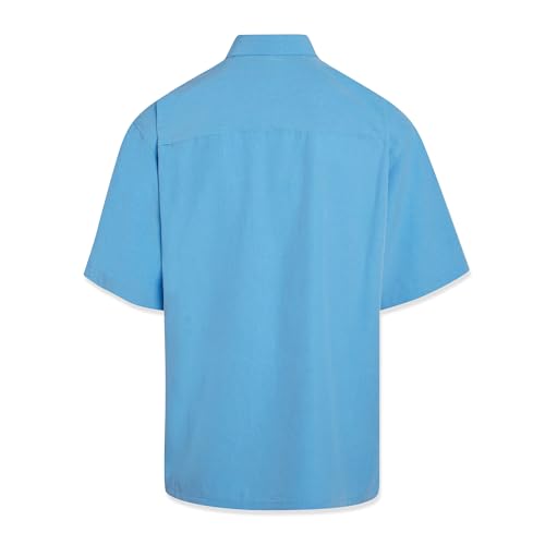 Bamboo Cay Mens Short Sleeve Peekaboo Palm Casual Embroidered Woven Shirt2