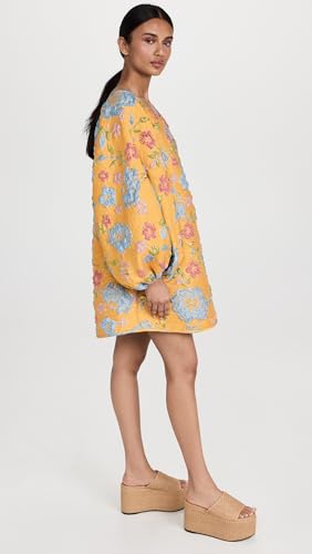Women's Yellow Good Luck Dress4