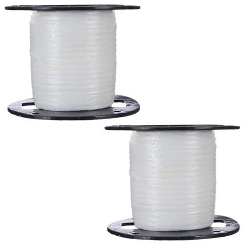 Qualirey 2 Pc Sticky Fly Tape Roll 1000 Ft, Fly Ribbon Line Trap Kit, Housefly Reel Sticky Tape Trap, Indoor Outdoor Disposable Bug Strip, Non-Toxic