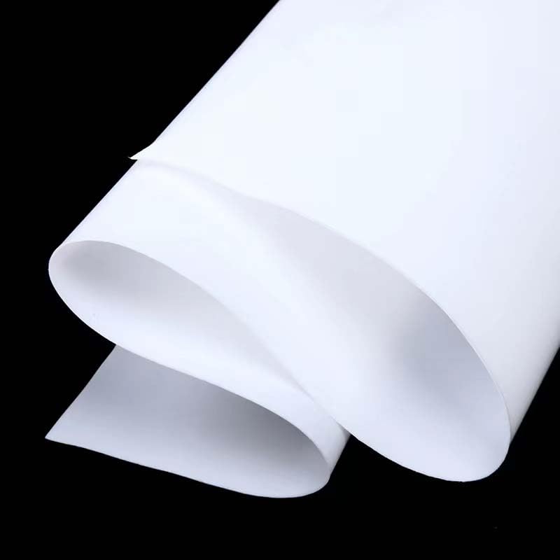 25x50cm PTFE Tape Sheet 0.2 0.3 0.5mm 1mm Thin PTFE Film Lubricant Seal Gasket High Temperature Resistance 1PC(0.5mm)