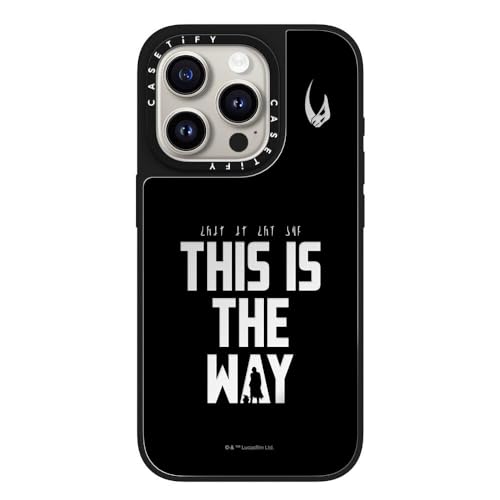 Coque miroir iPhone 15 Pro CASETiFY évitez les rayures avec le style Mandalorian