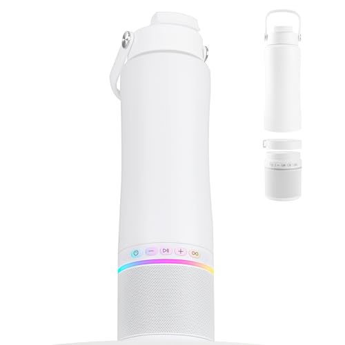 KAKULO Water Bottle with Portable Bluetooth Speaker...