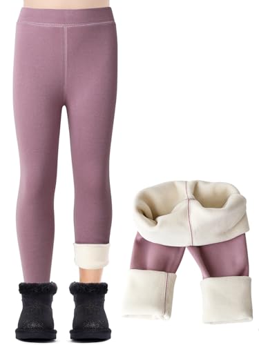 Kefiyis Leggins Termicos Niña Forro Polar Leggings Niña Largos Invierno Algodón Mallas Calentitos Pantalon