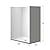 WOODBRIDGE 60 in. L x 32 in. W x 75 in. H Alcove Solid Surface Shower Combo Kits with Glue Up Shower Walls in Glossy White and Single Threshold Shower Base in White with Center Drain and Black Cover